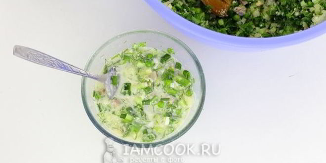 Рецепт окрошки на майонезе