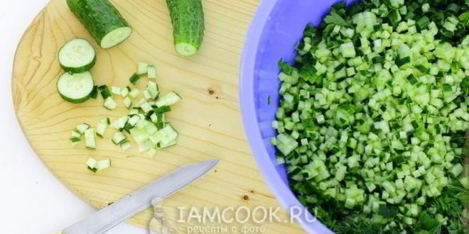 Рецепт окрошки на майонезе