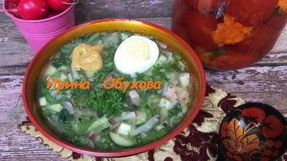 Рецепт Окрошки на рассоле