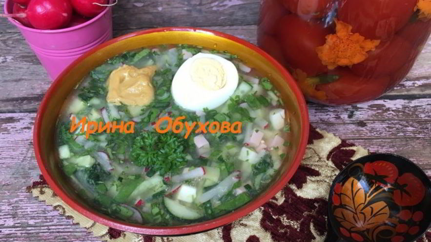 Рецепт окрошки на рассоле