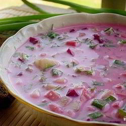 Рецепт Окрошки на свекольном отваре