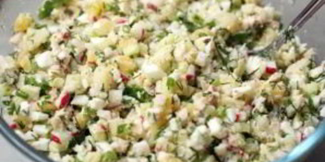 Рецепт окрошки на тане