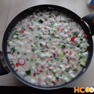 Рецепт Окрошки на уксусе