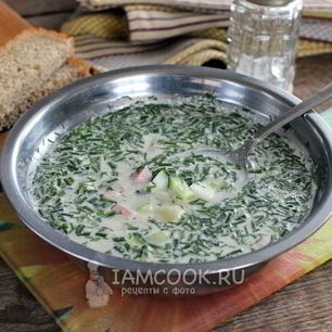 Рецепт Окрошки на воде с майонезом и уксусом