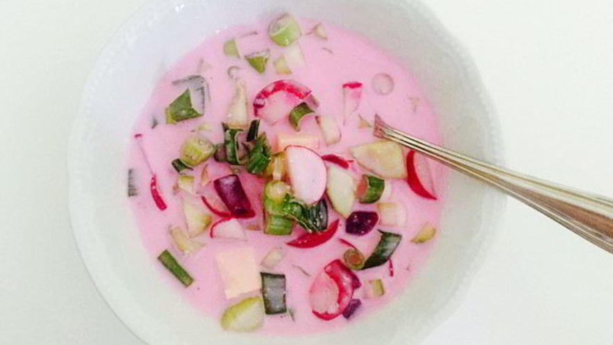 Рецепт окрошки на воде