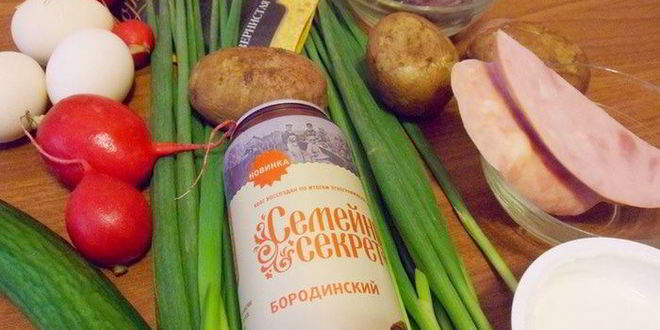 Рецепт окрошки острой