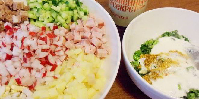 Рецепт окрошки острой