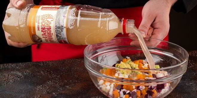 Рецепт окрошки овощной