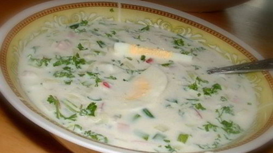 Рецепт окрошки с хреном