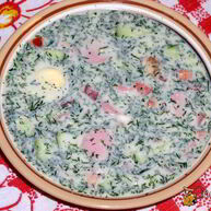 Рецепт Окрошки с курицей на простокваше