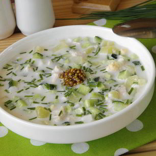 Рецепт Окрошки с курицей