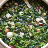 Рецепт Окрошки с редисом на квасе