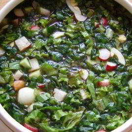 Рецепт Окрошки с редисом на квасе