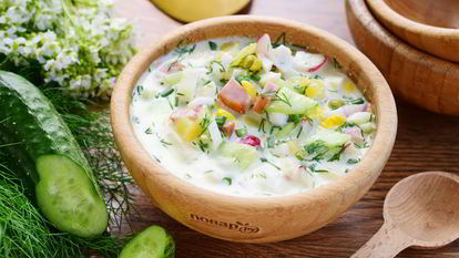 Рецепт Окрошки с ветчиной