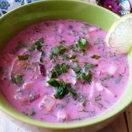 Рецепт Окрошки со свеклой и мацони