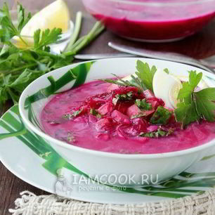 Рецепт Окрошки со свеклой