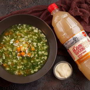 Рецепт Окрошки уральской