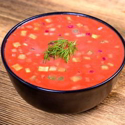 Рецепт Пикантной окрошки с килькой в томатном соусе