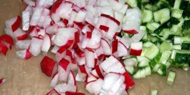 Рецепт постной окрошки на квасе