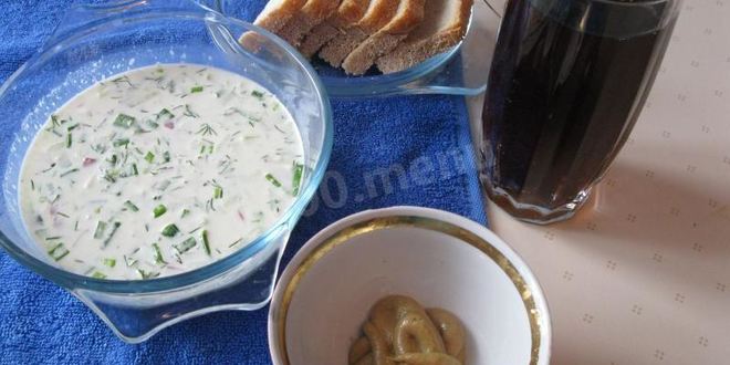 Рецепт вкусной окрошки на сметане и воде