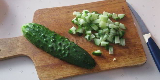 Рецепт вкусной окрошки на сметане и воде