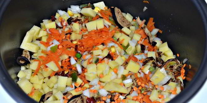 Рецепт густого овощной суп