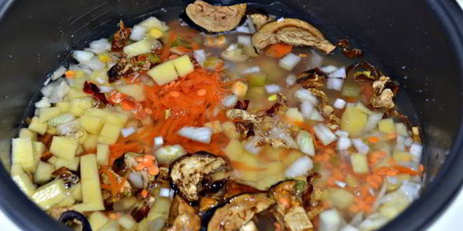 Рецепт густого овощной суп