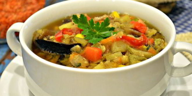 Рецепт густого овощной суп