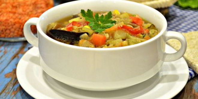 Рецепт густого овощной суп