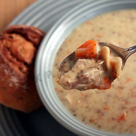 Рецепт Куриного сливочного супа с овощами