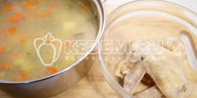 Рецепт куриного супа с овощами и фасолью