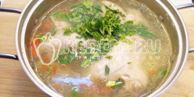 Рецепт куриного супа с овощами и фасолью