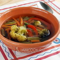 Легкий овощной суп