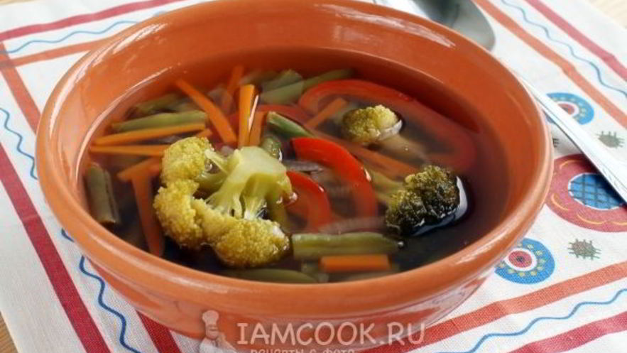 Рецепт легкого овощной суп