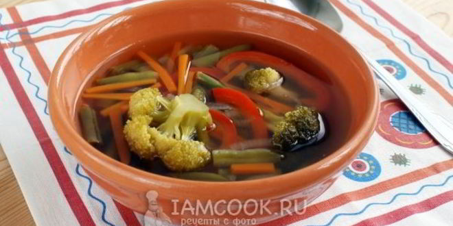 Рецепт легкого овощной суп