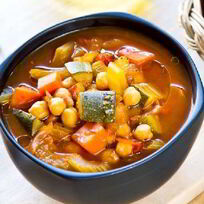 Летний овощной суп c кабачком