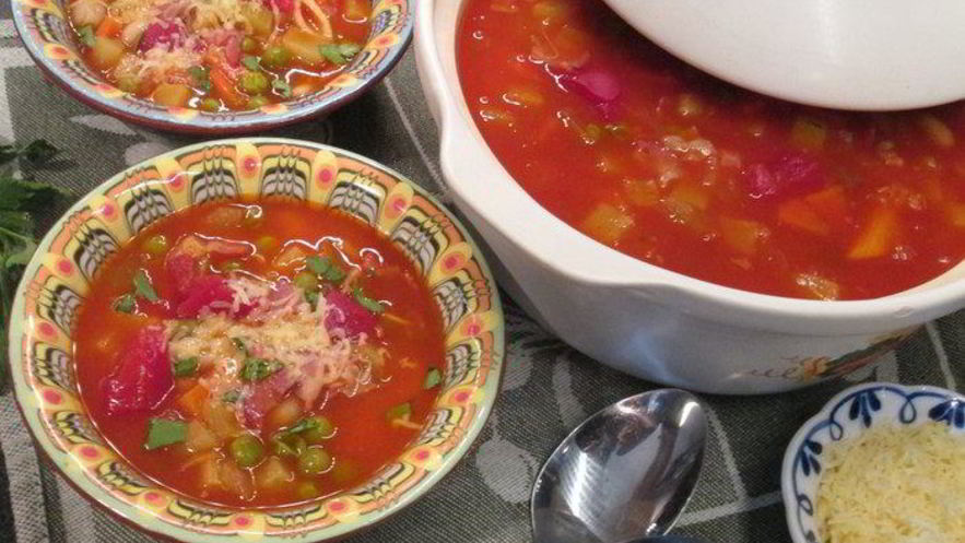 Рецепт минестроне с беконом