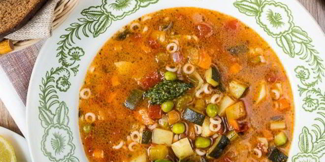 Рецепт минестроне с песто