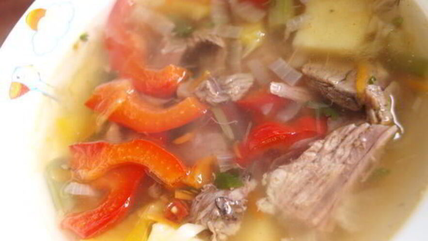 Рецепт овощного супа из баранины с эстрагоном