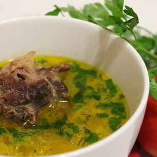 Рецепт Овощного супа из индюшиной шейки