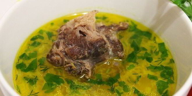 Рецепт овощного супа из индюшиной шейки