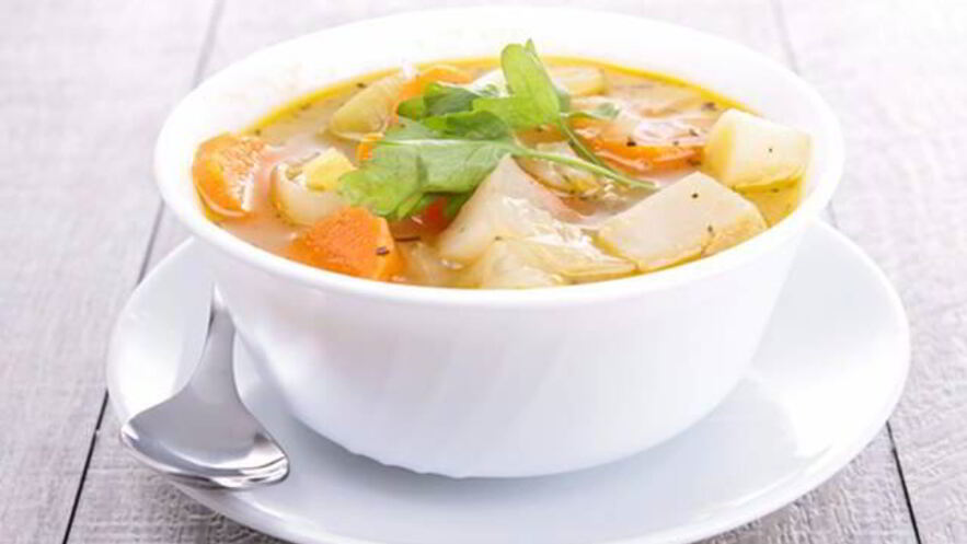 Рецепт овощного супа на говяжьем бульоне