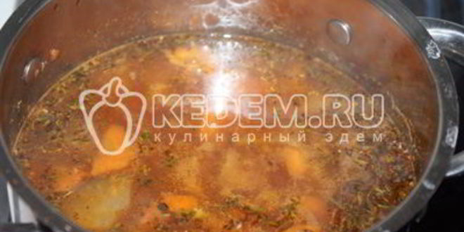 Рецепт овощного супа с баклажанами