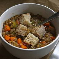 Рецепт Овощного супа с чечевицей