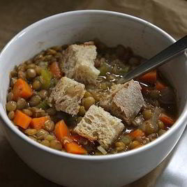 Рецепт Овощного супа с чечевицей