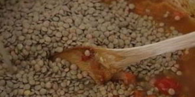 Рецепт овощного супа с чечевицей