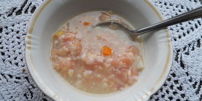 Рецепт овощного супа с гречкой и куриным фаршем