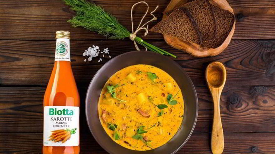 Рецепт овощного супа с копченостями