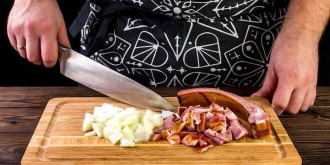 Рецепт овощного супа с копченостями