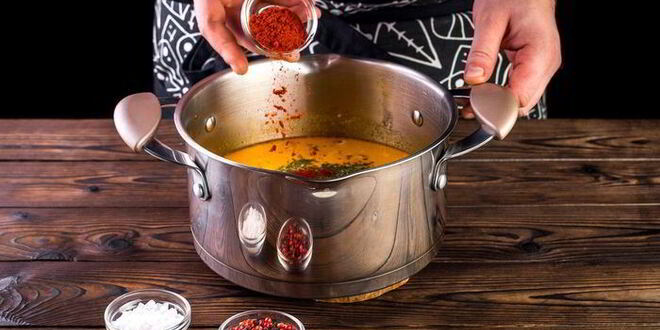 Рецепт овощного супа с копченостями